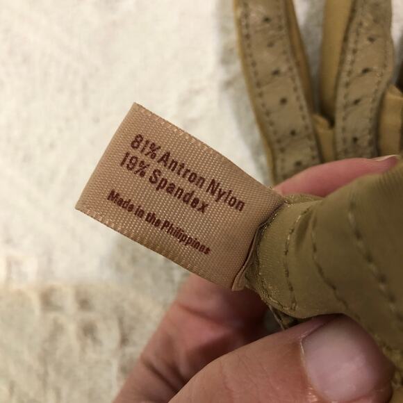 VTG 80s 90s Driving Gloves Bundle Isotoner Aris Stretch One Size Tan Gray Retro - Picture 8 of 9